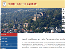Tablet Screenshot of gestalt-institut-marburg.de